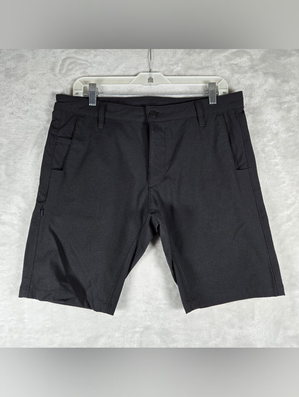 Mission Workshop Mens Stahl Shorts Sz 31 Black Stretch Active Chino Performance